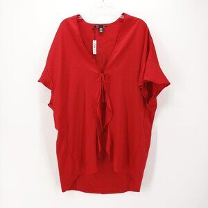 VICTORIA'S SECRET nwt Romantic Red "Love" Heart Kimono Robe OS